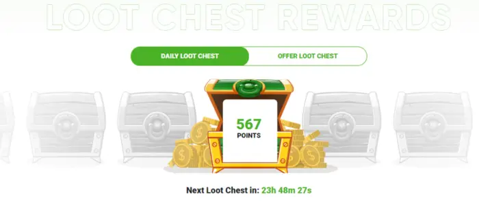 Loot chest rewards